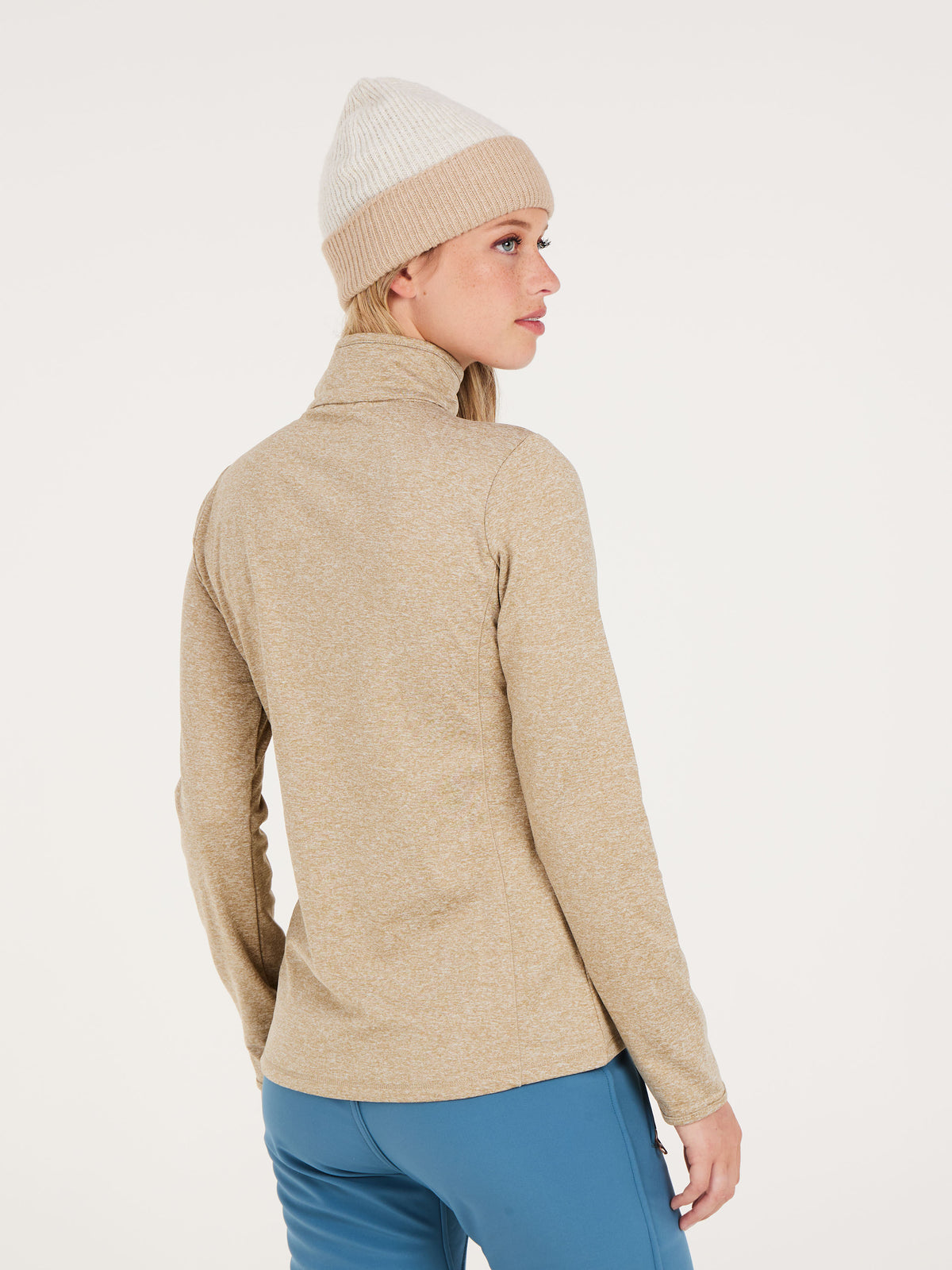 PROTEST REFABRIZM 1/4 zip top | BambooBeige