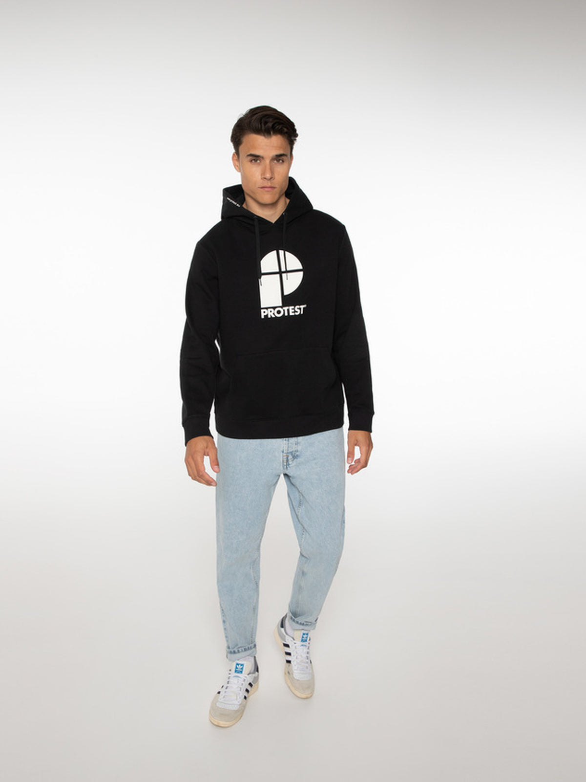 PROTEST CLASSIC LOGO HOODY men | True Black