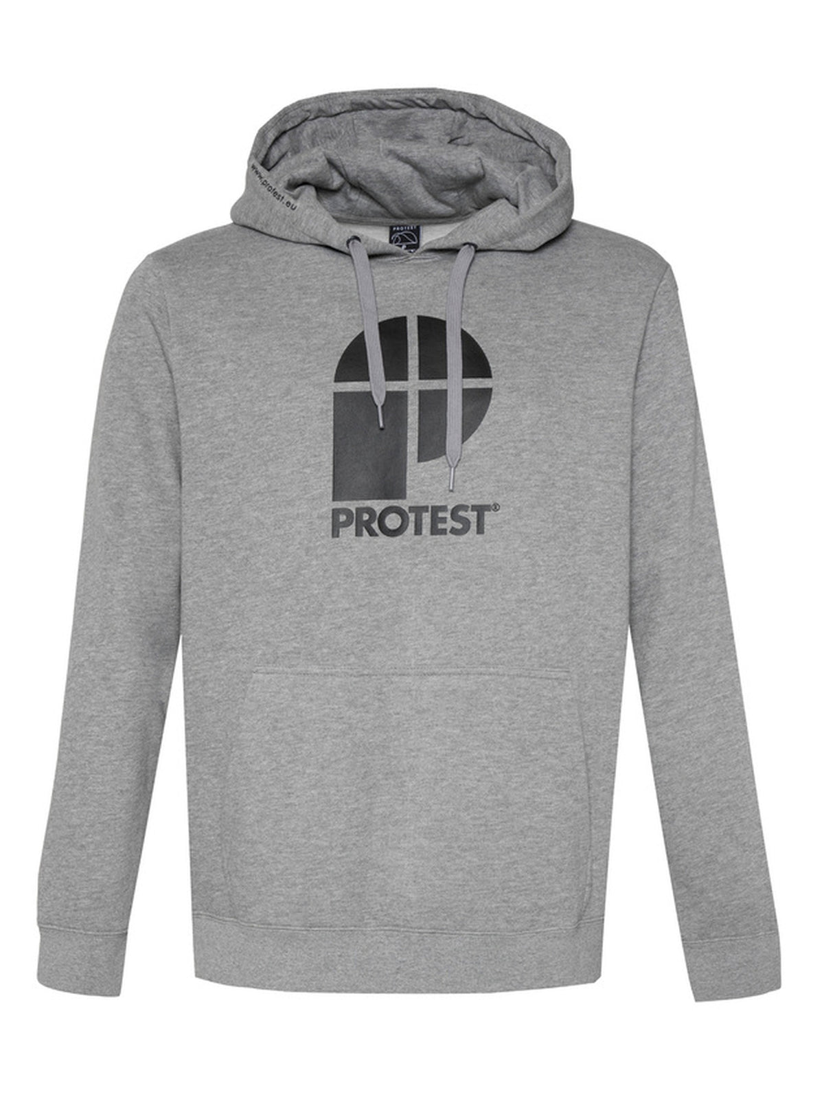 PROTEST CLASSIC LOGO HOODY men | Dark Grey Melee