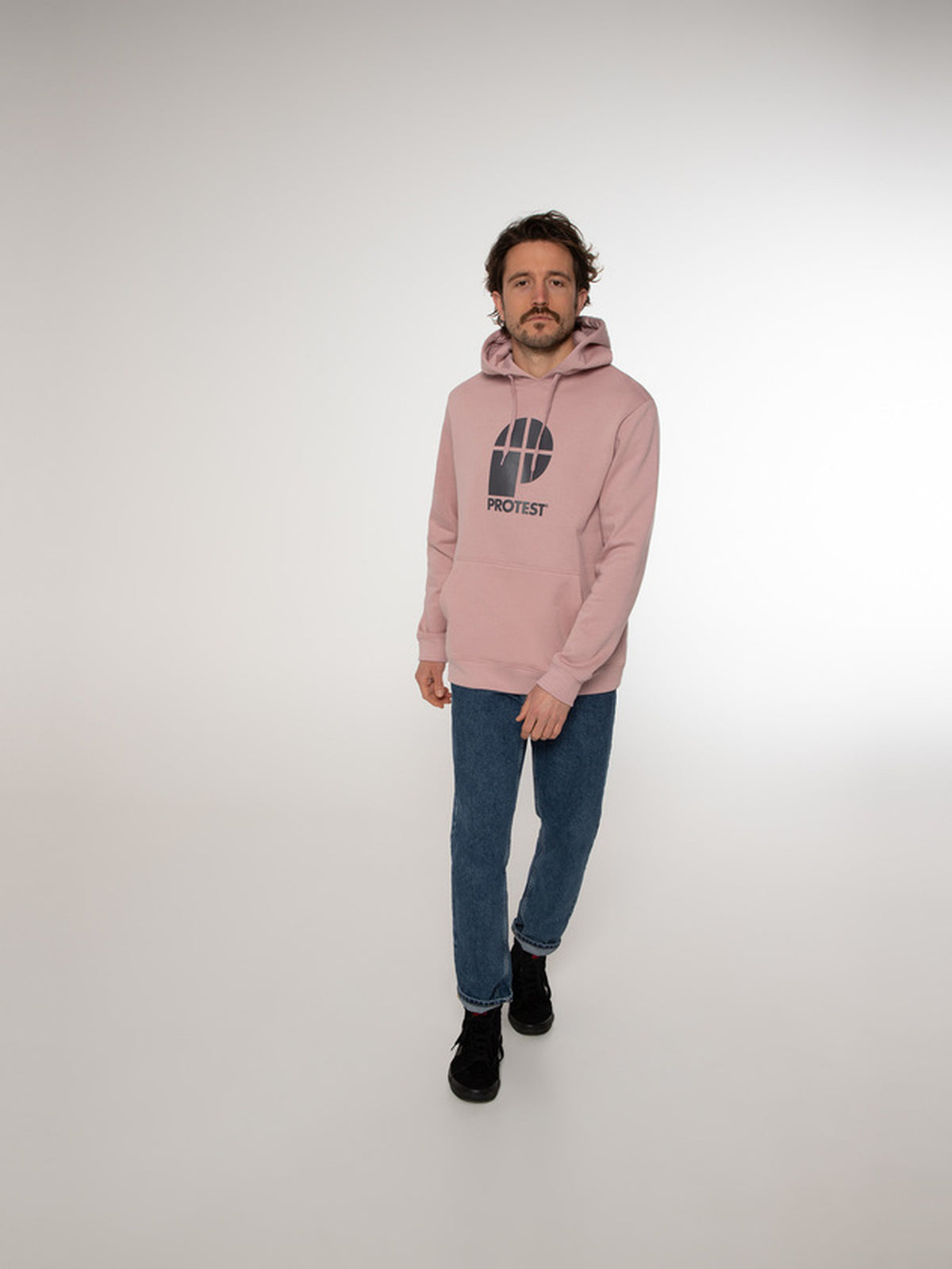 PROTEST CLASSIC LOGO HOODY men | Mauvepink