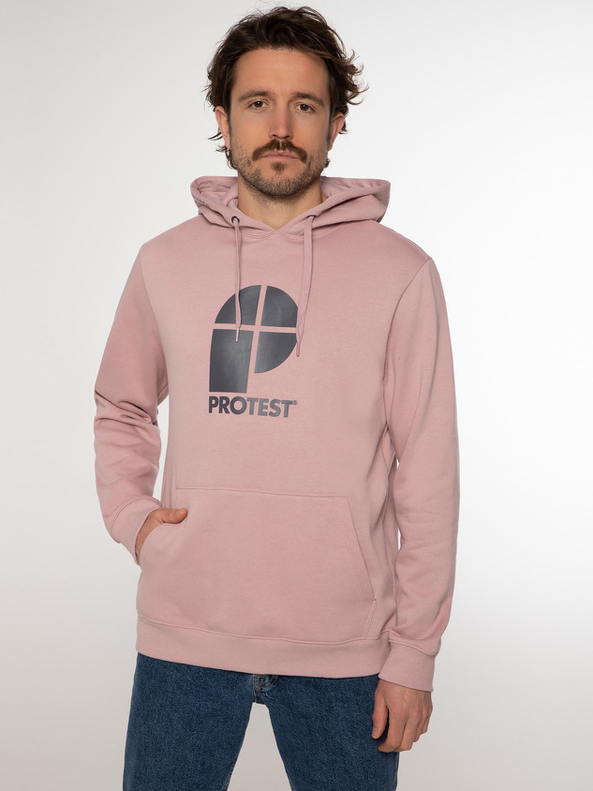 PROTEST CLASSIC LOGO HOODY men | Mauvepink