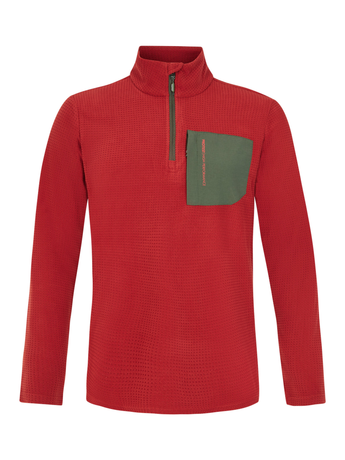 PROTEST PRTCARE 1/4 zip active to | Barn Red
