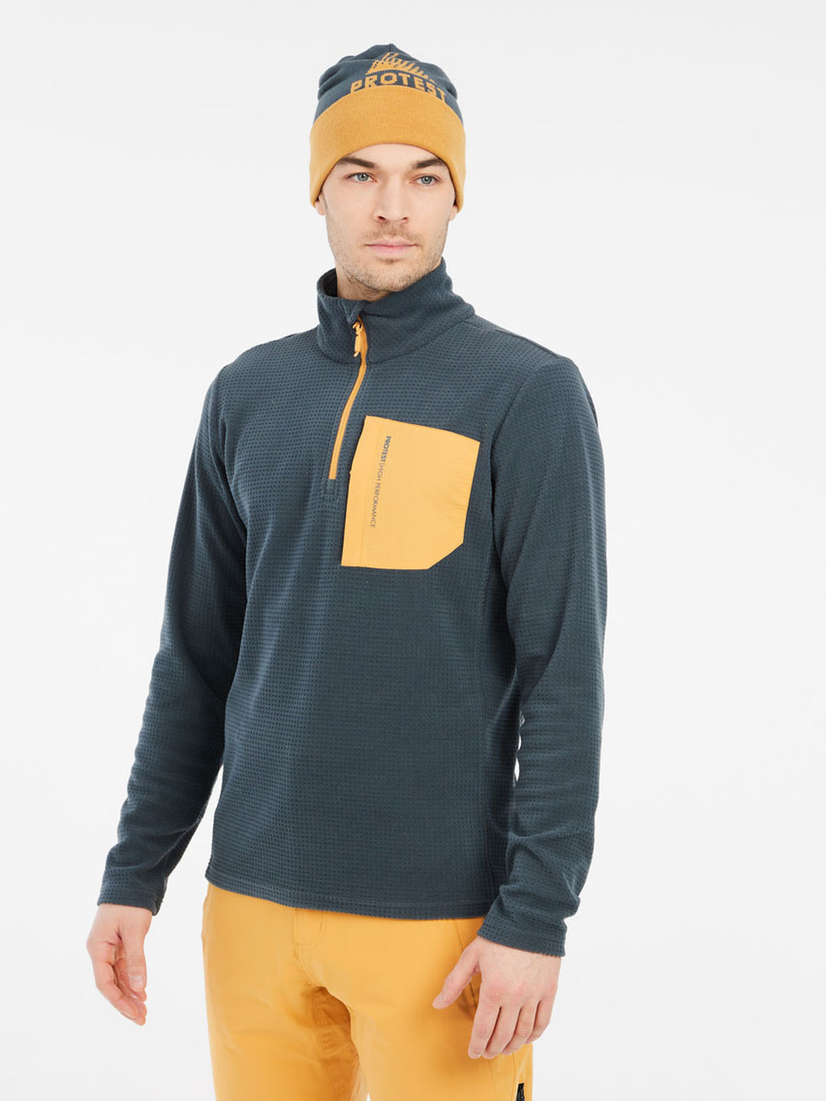 PROTEST PRTCARE 1/4 zip active to | Yale Blue