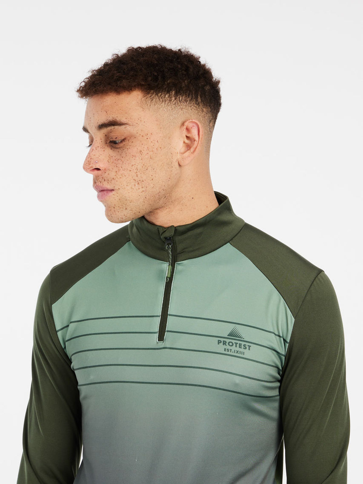 PROTEST PRTBIGBY 1/4 zip active t | Thyme