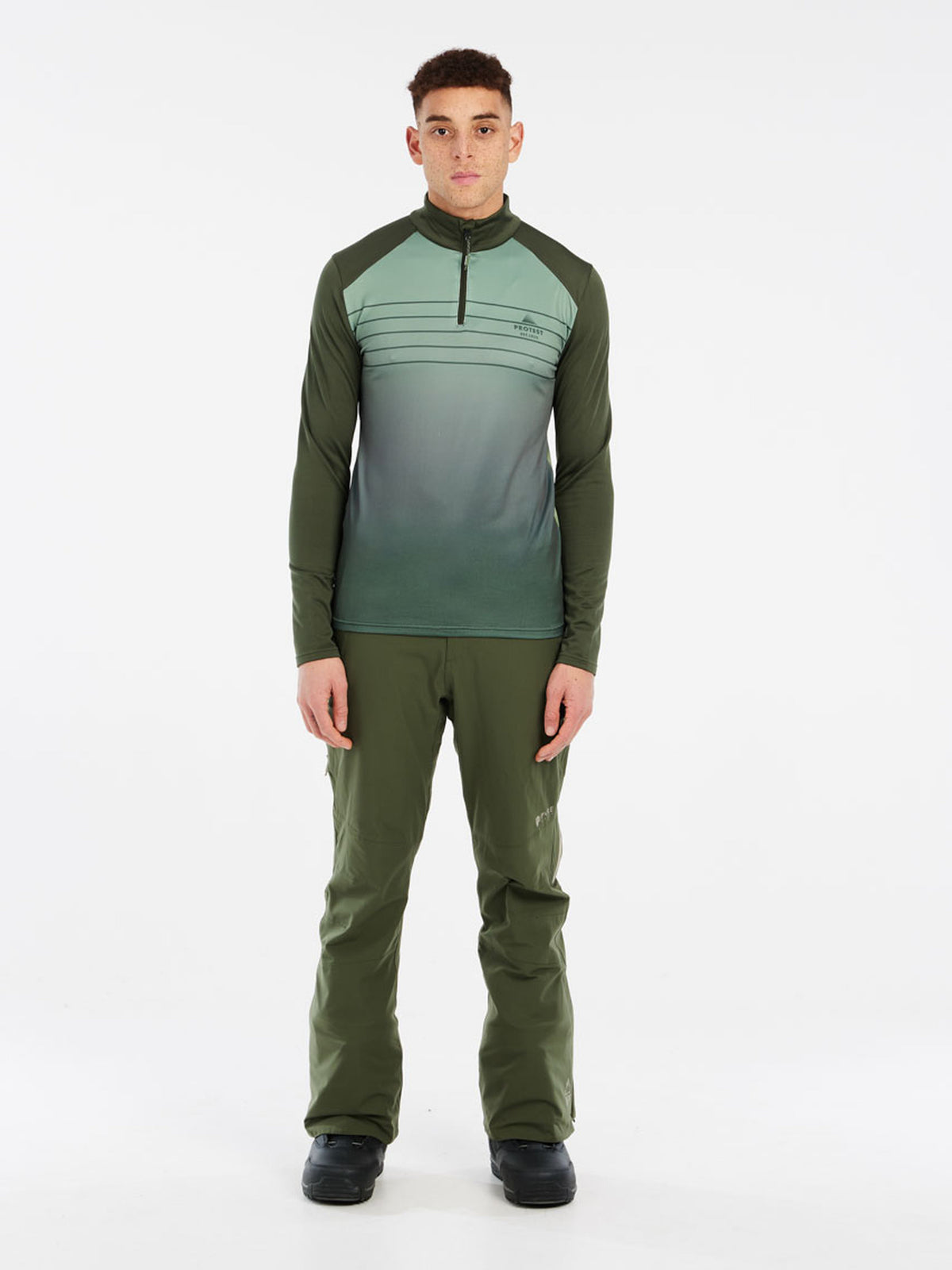 PROTEST PRTBIGBY 1/4 zip active t | Thyme