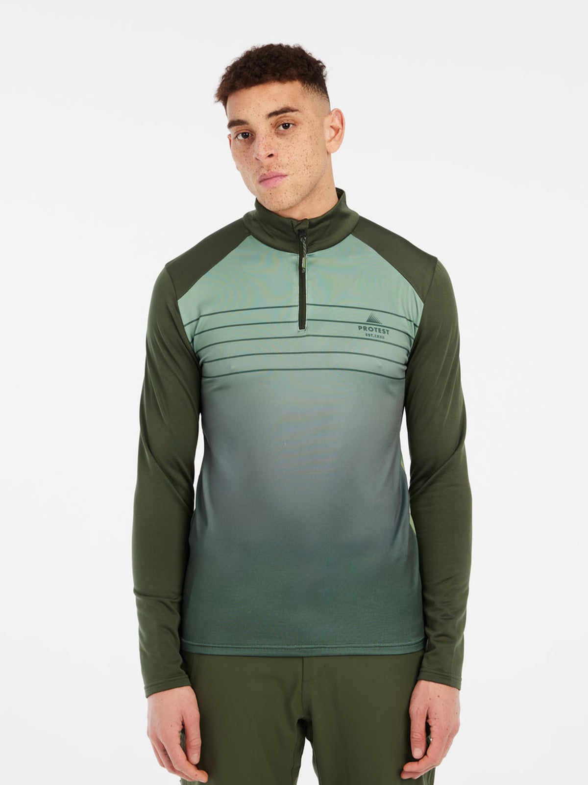 PROTEST PRTBIGBY 1/4 zip active t | Thyme