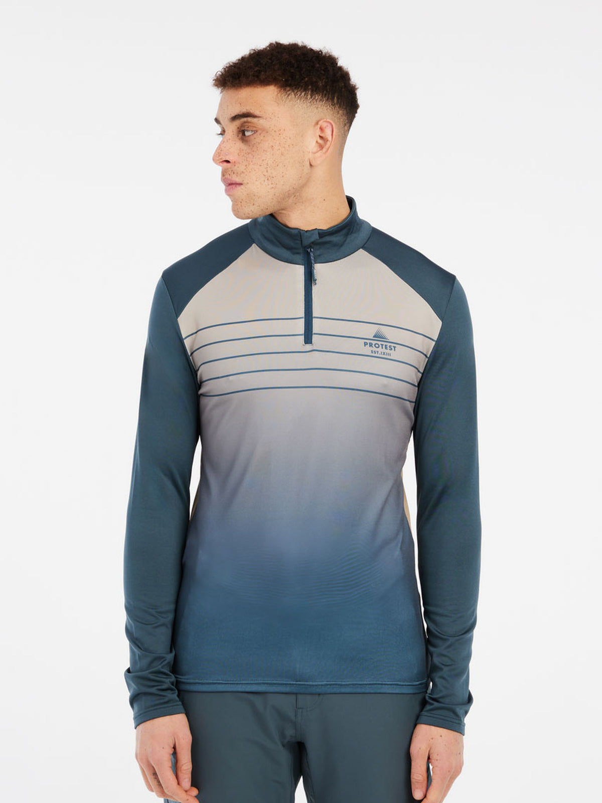 PROTEST PRTBIGBY 1/4 zip active t | Yale Blue