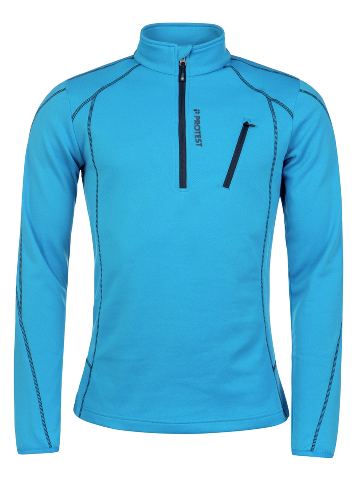 PROTEST HUMANY 1/4 zip top | Marlin Blue
