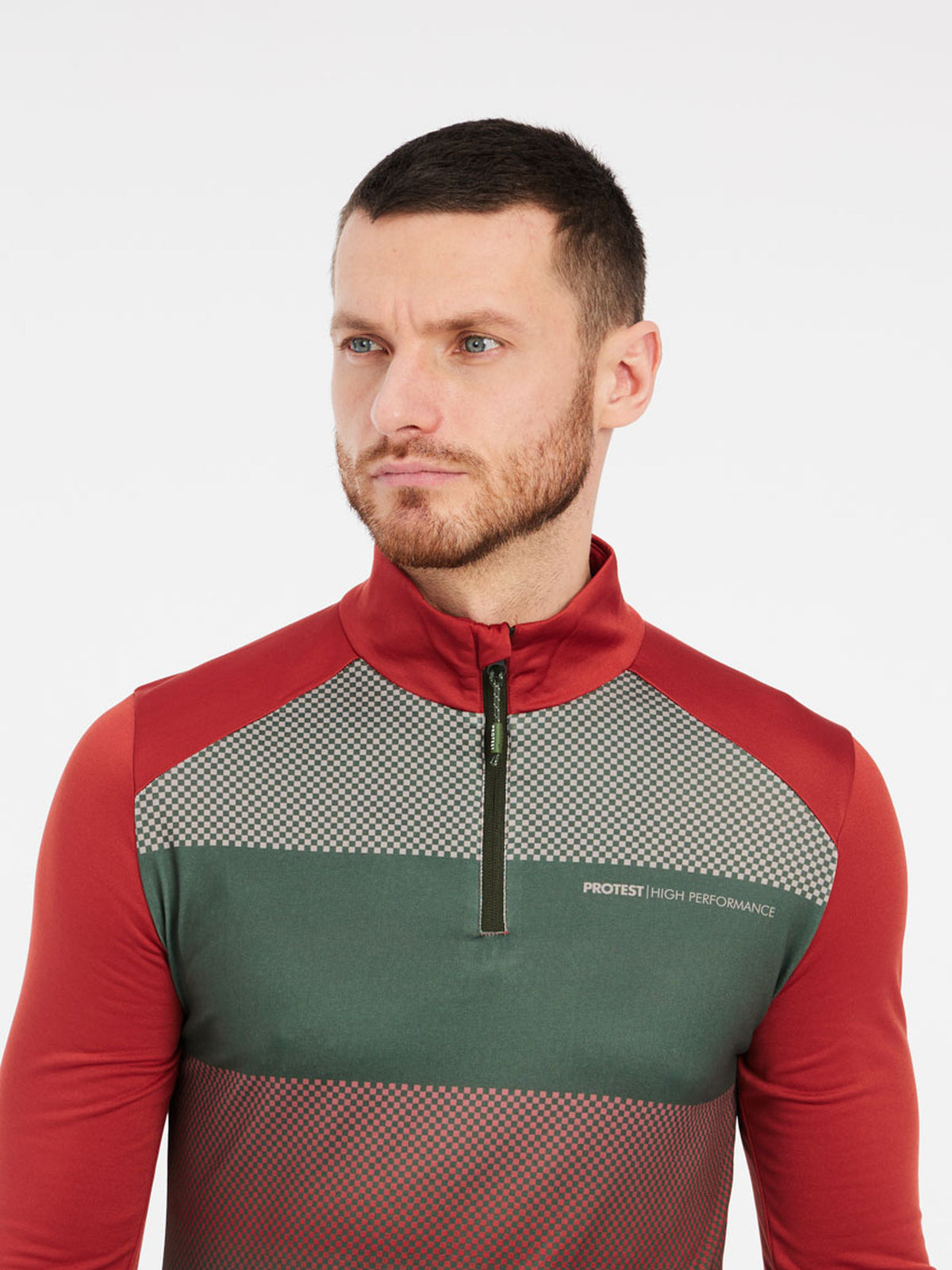 PROTEST PRTENVILLE 1/4 zip active | Thyme