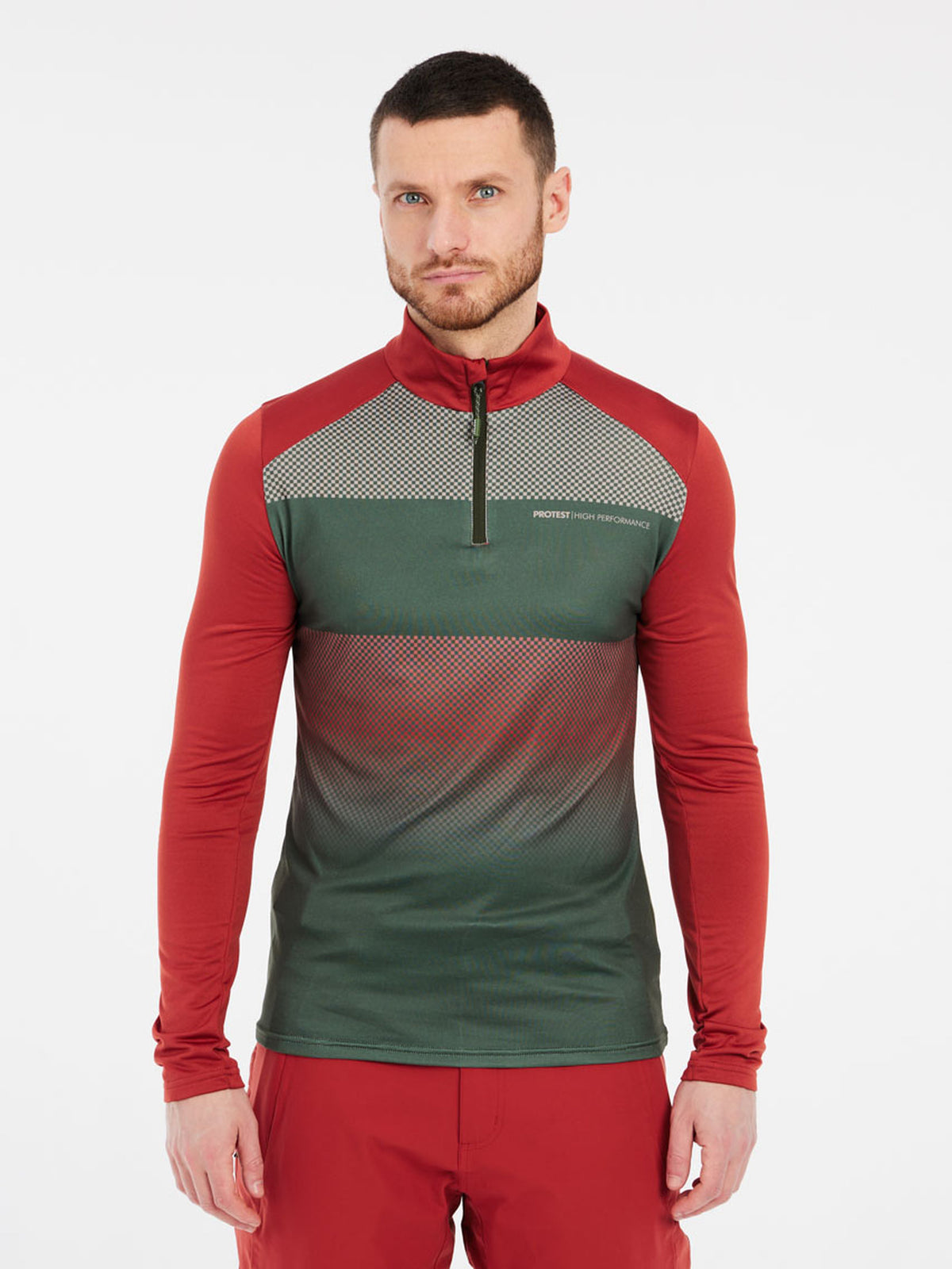 PROTEST PRTENVILLE 1/4 zip active | Thyme