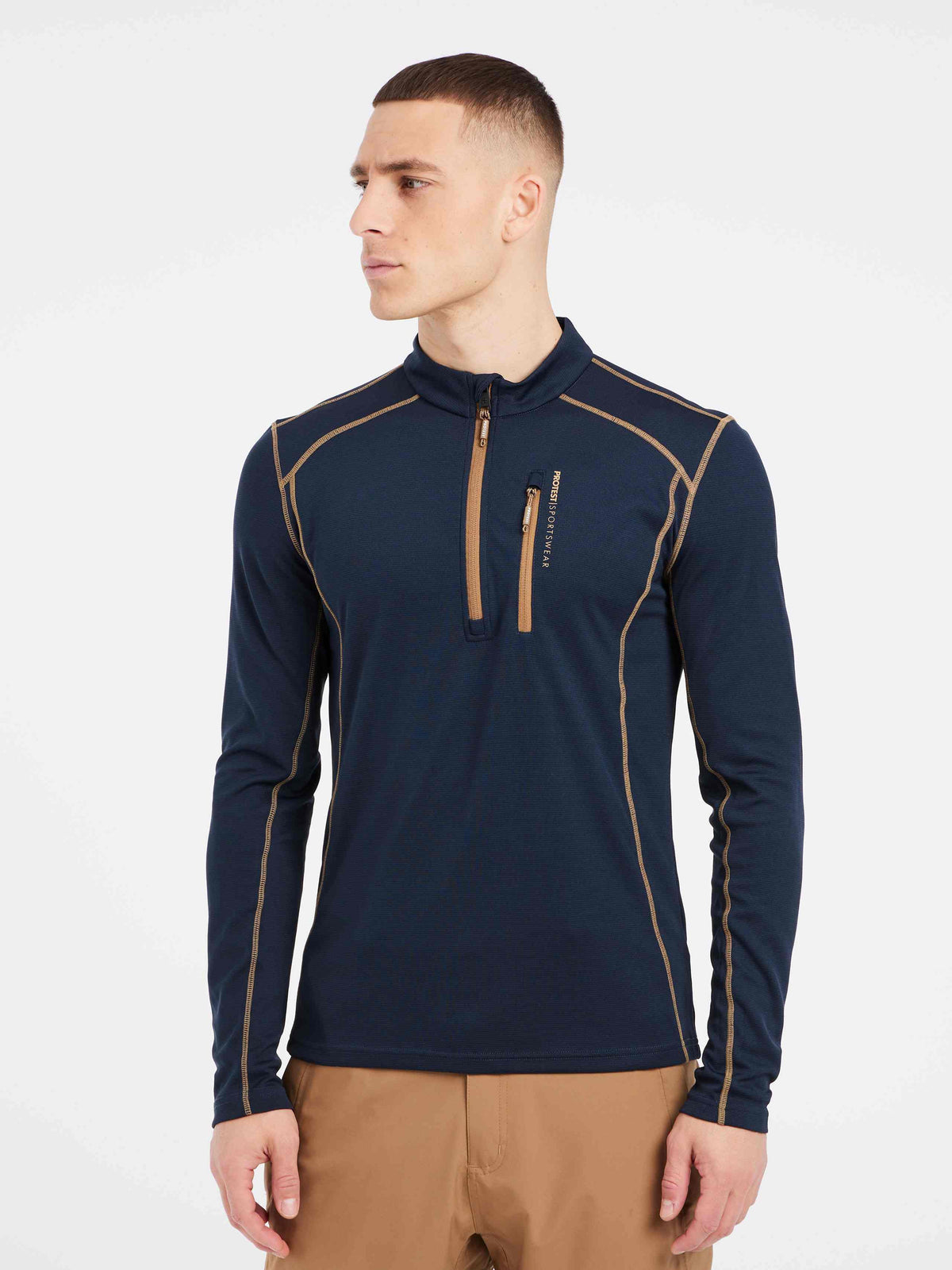 PROTEST PRTKURANO 1/4 zip top | Blue Nights
