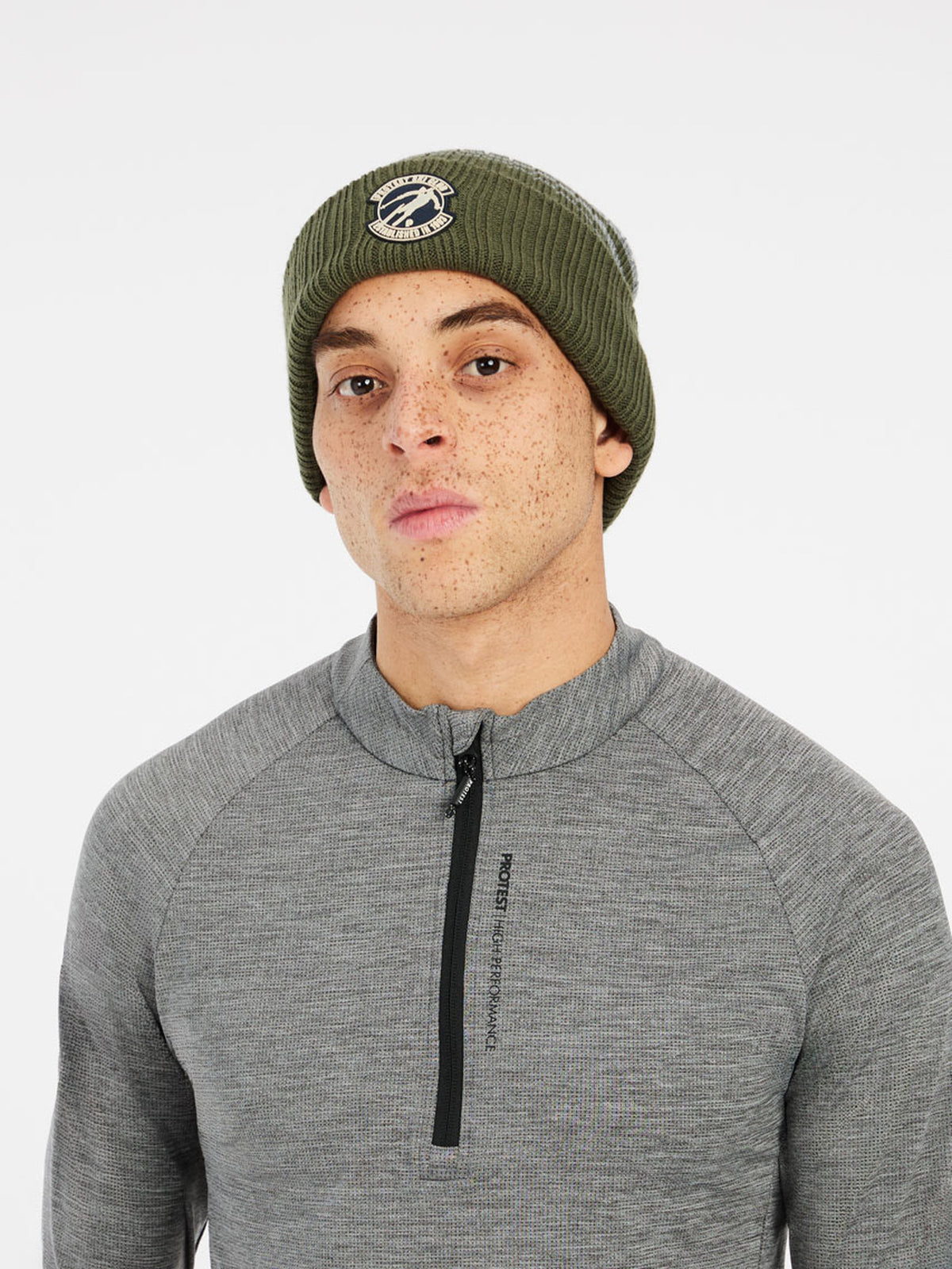 PROTEST PRTHENRY 1/4 zip active t | Deep Grey