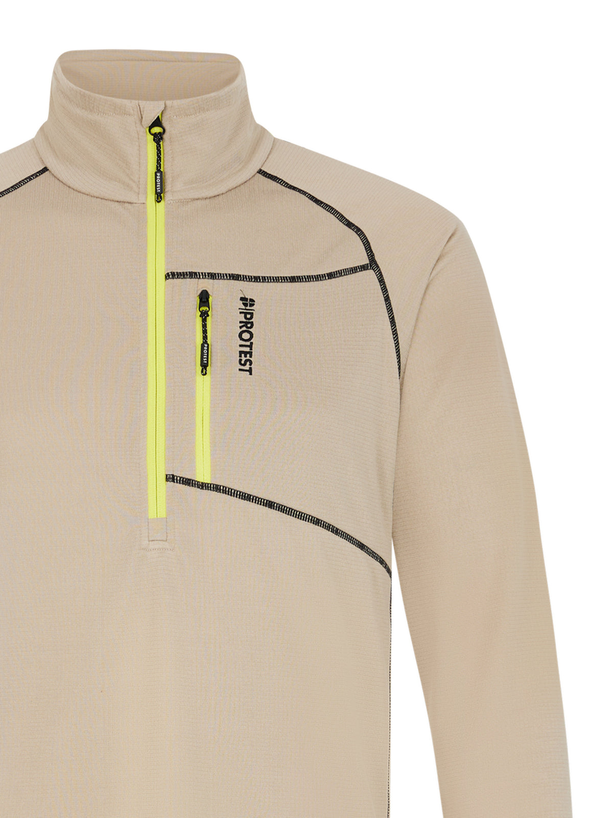 PROTEST PRTKODY 1/4 zip active to | BambooBeige