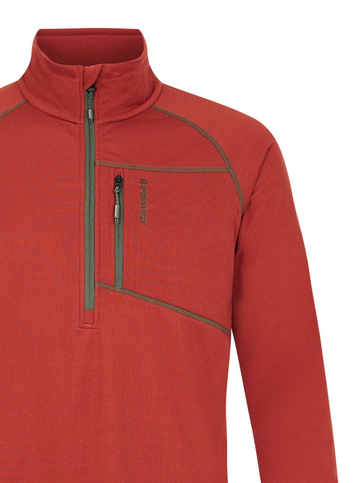 PROTEST PRTKODY 1/4 zip active to | Barn Red