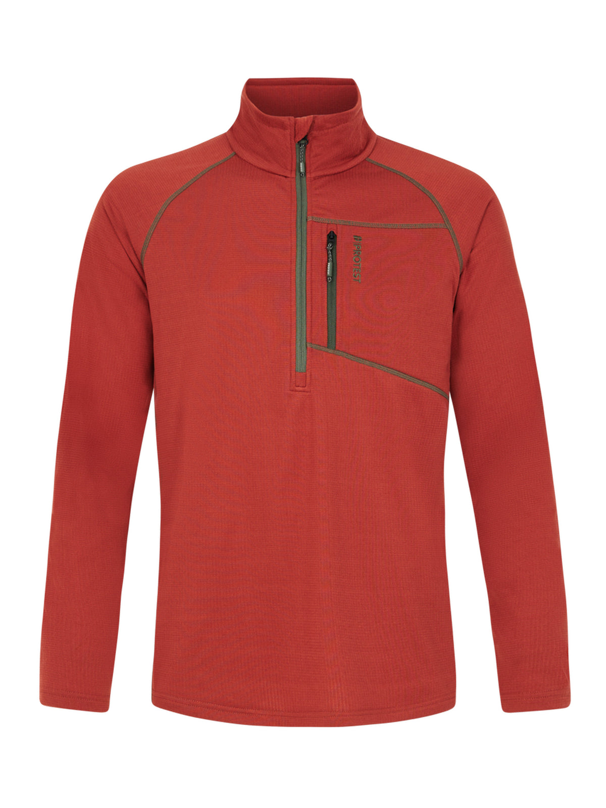 PROTEST PRTKODY 1/4 zip active to | Barn Red