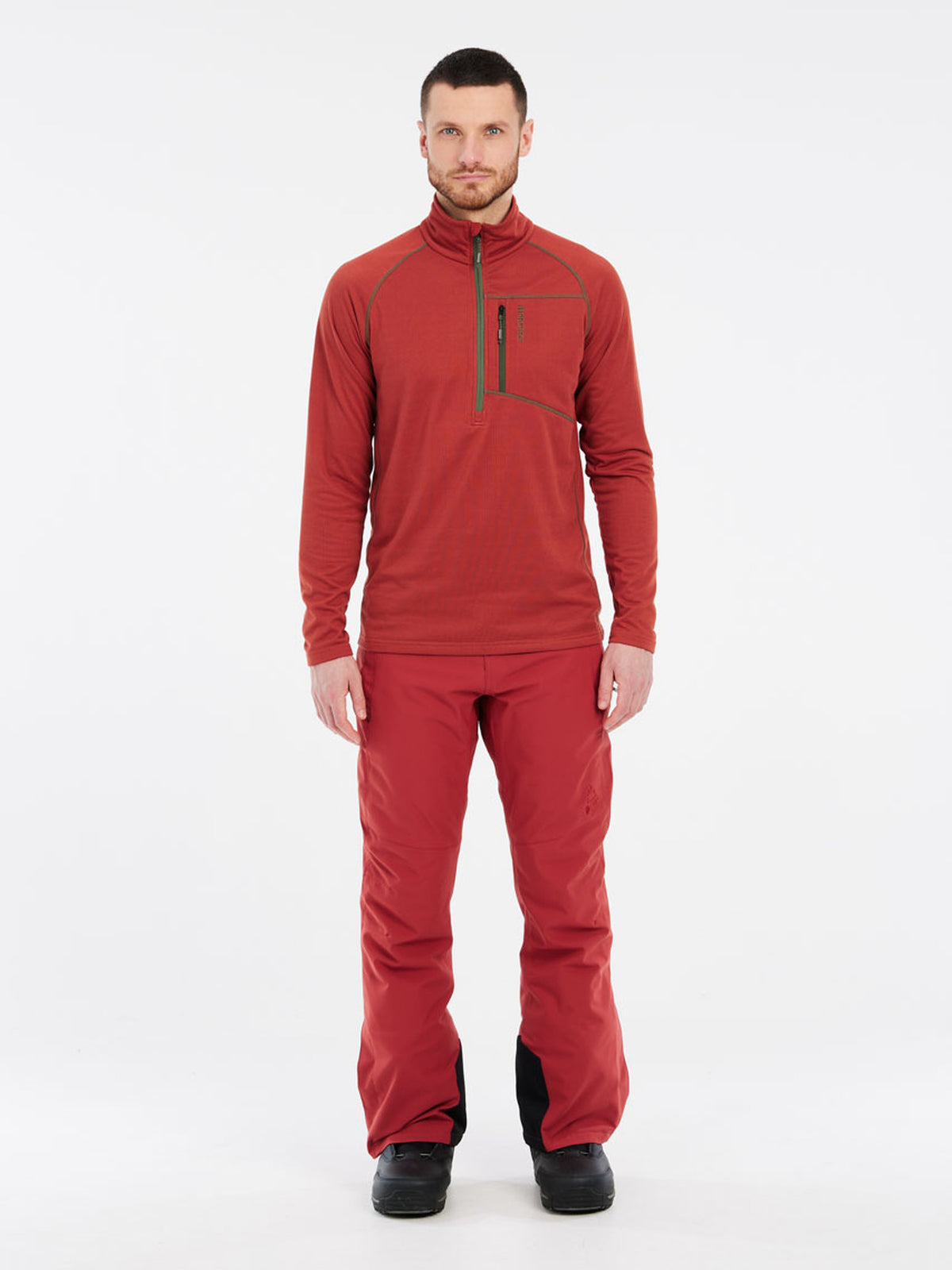 PROTEST PRTKODY 1/4 zip active to | Barn Red