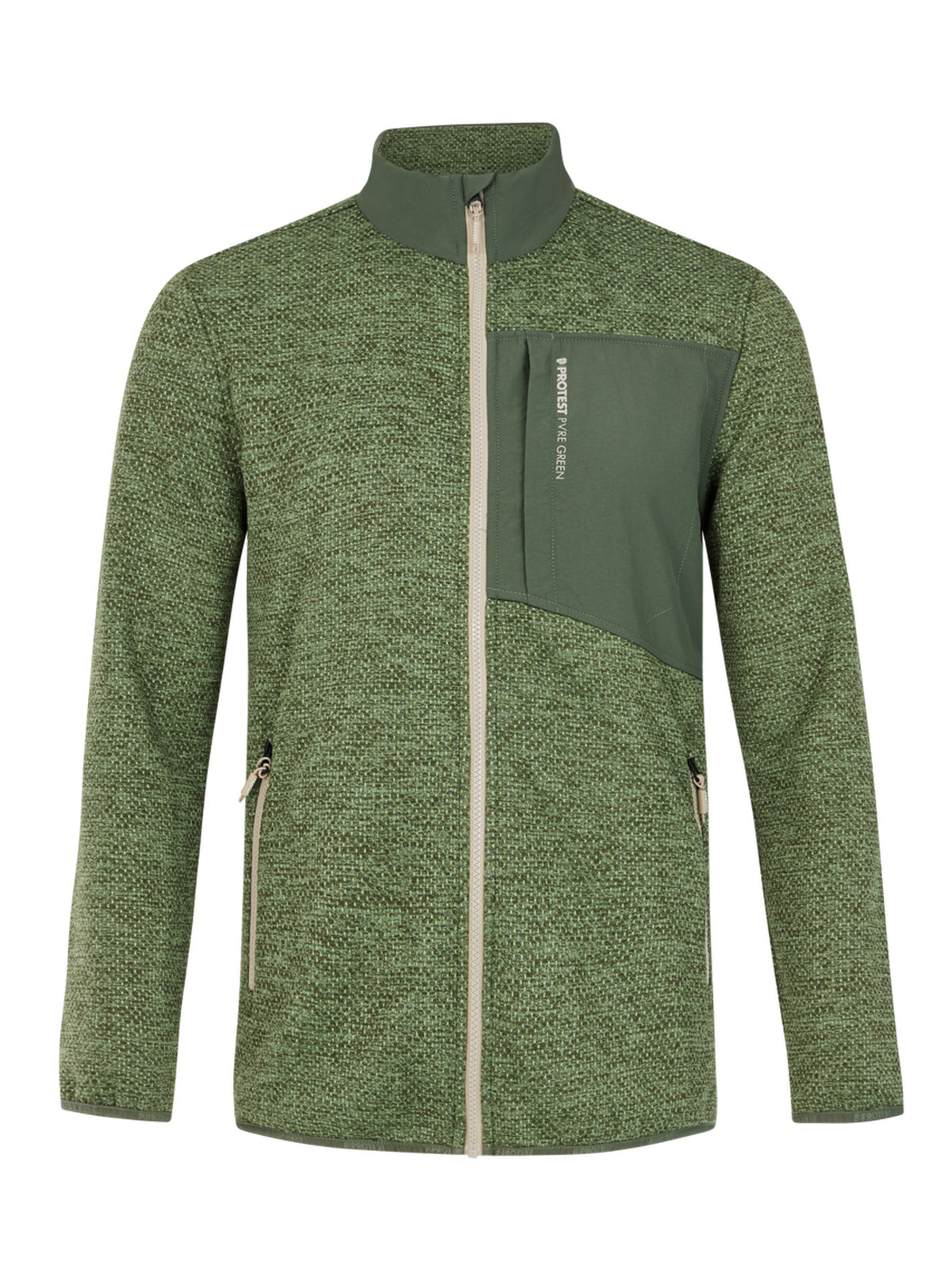 PROTEST PRTHARPER outdoor fullzip | Marl Green