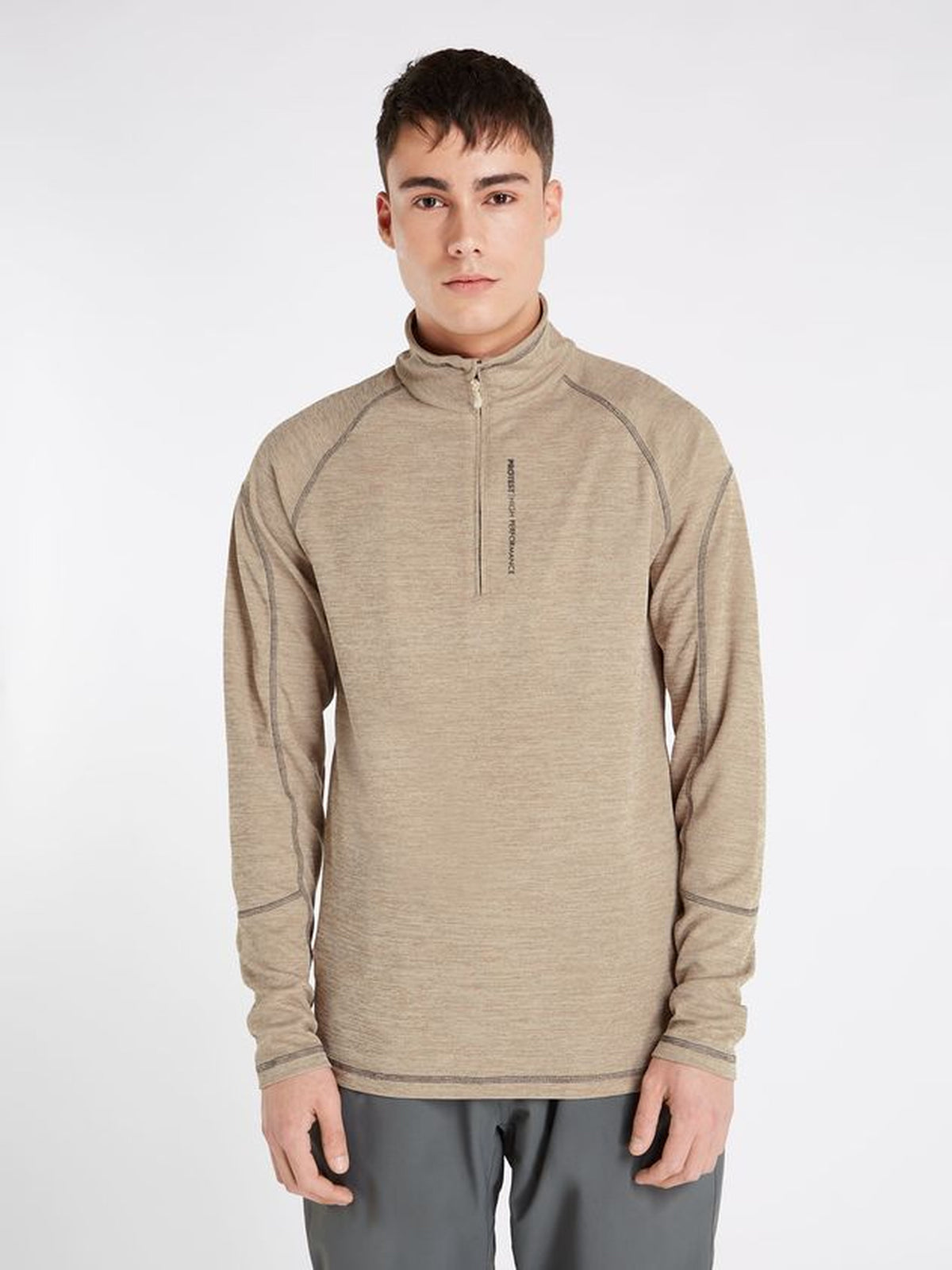 PROTEST PRTLOUISIANA 1/4 zip top | Kitoffwhite
