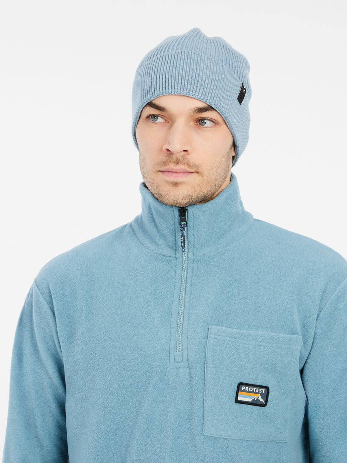 PROTEST PRTPAXTON outdoor 1/4 zip | Steel Blue