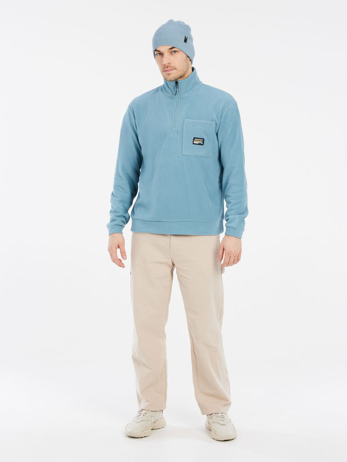 PROTEST PRTPAXTON outdoor 1/4 zip | Steel Blue