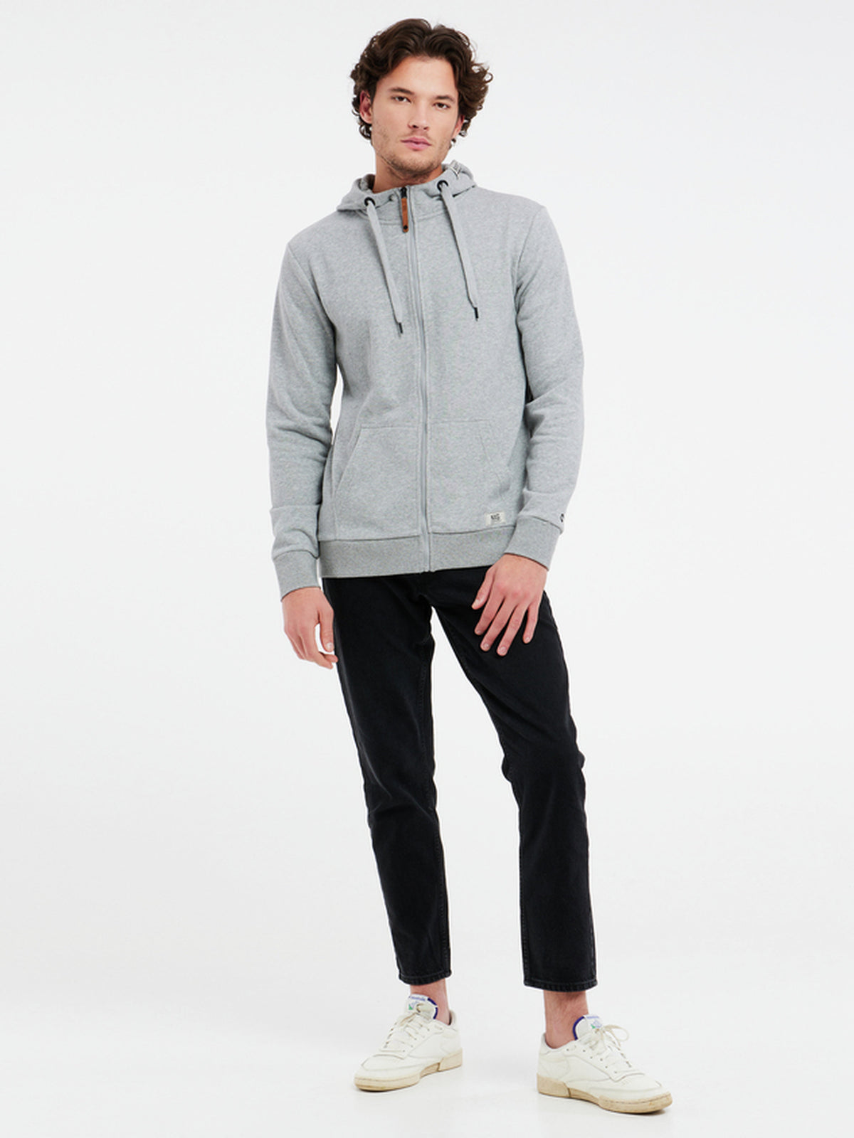 PROTEST NXGOLLIE full zip hoody | Dark Grey Melee