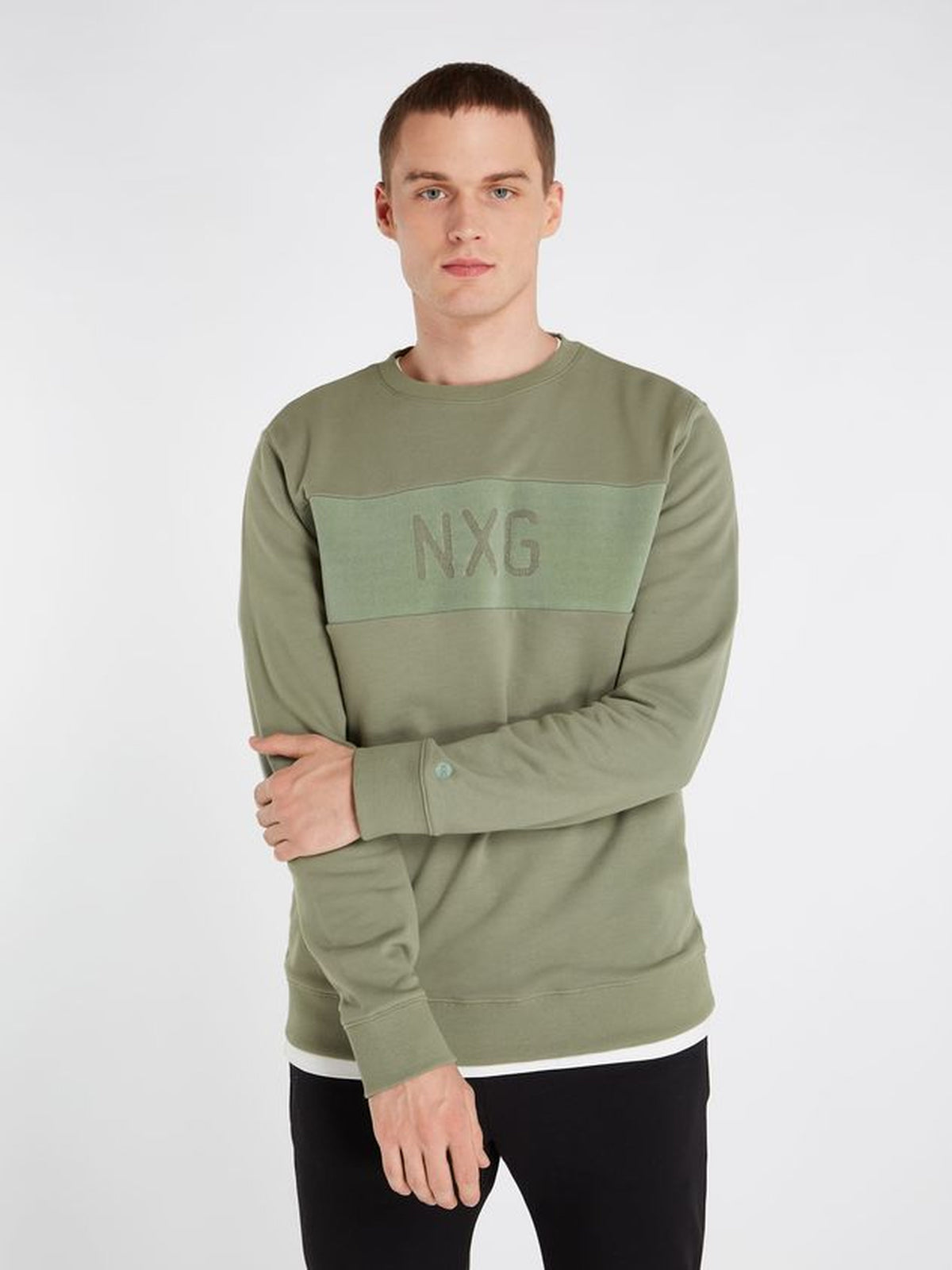PROTEST NXGKEETON sweatshirt | Green Spray
