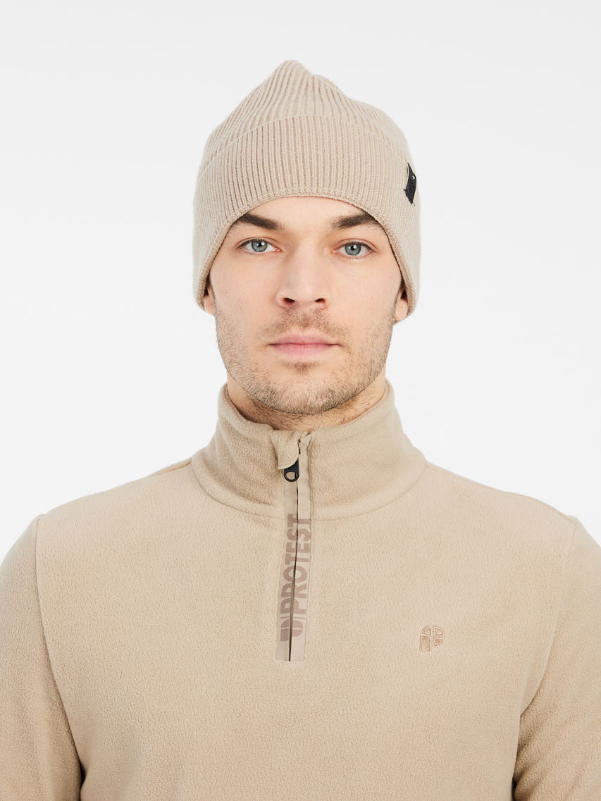 PROTEST PERFECTO 1/4 Zip Top | BambooBeige