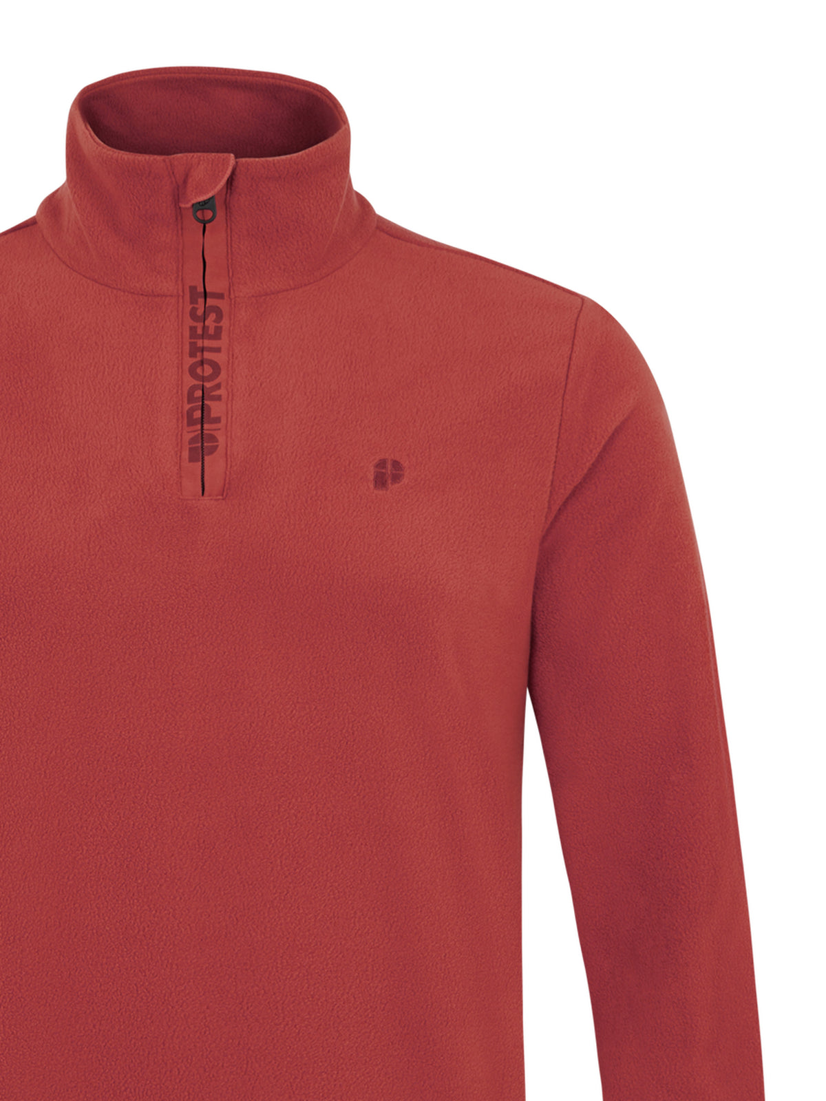 PROTEST PERFECTO 1/4 zip top | Barn Red