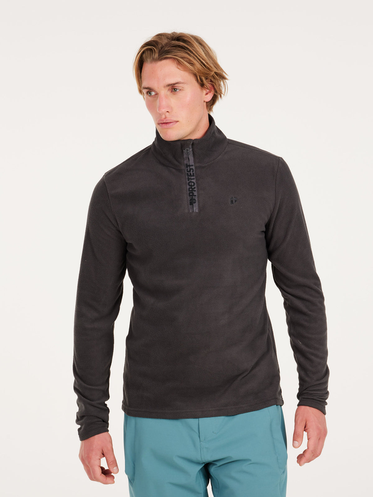PROTEST PERFECTO 1/4 zip top | Deep Grey