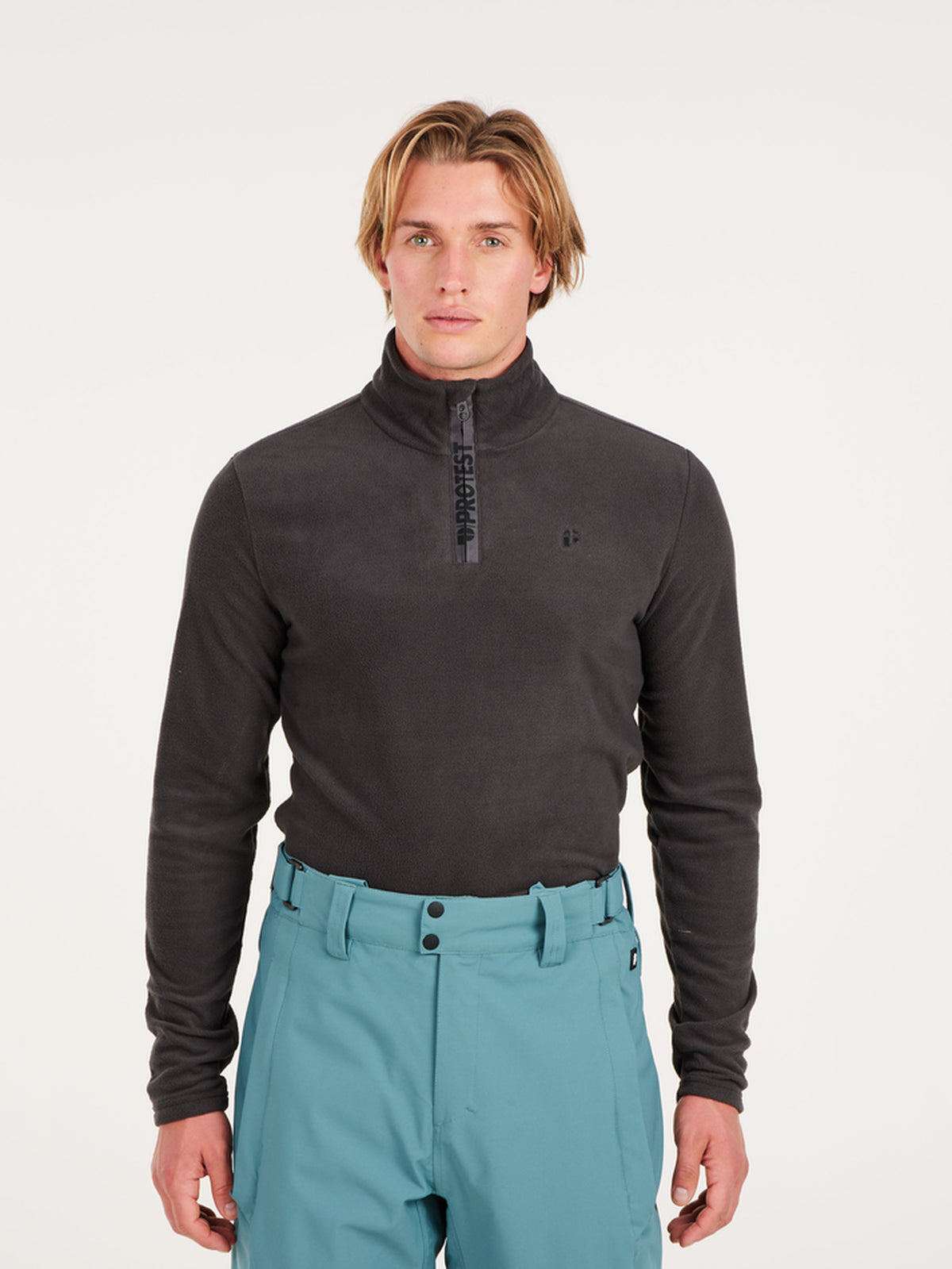 PROTEST PERFECTO 1/4 zip top | Deep Grey