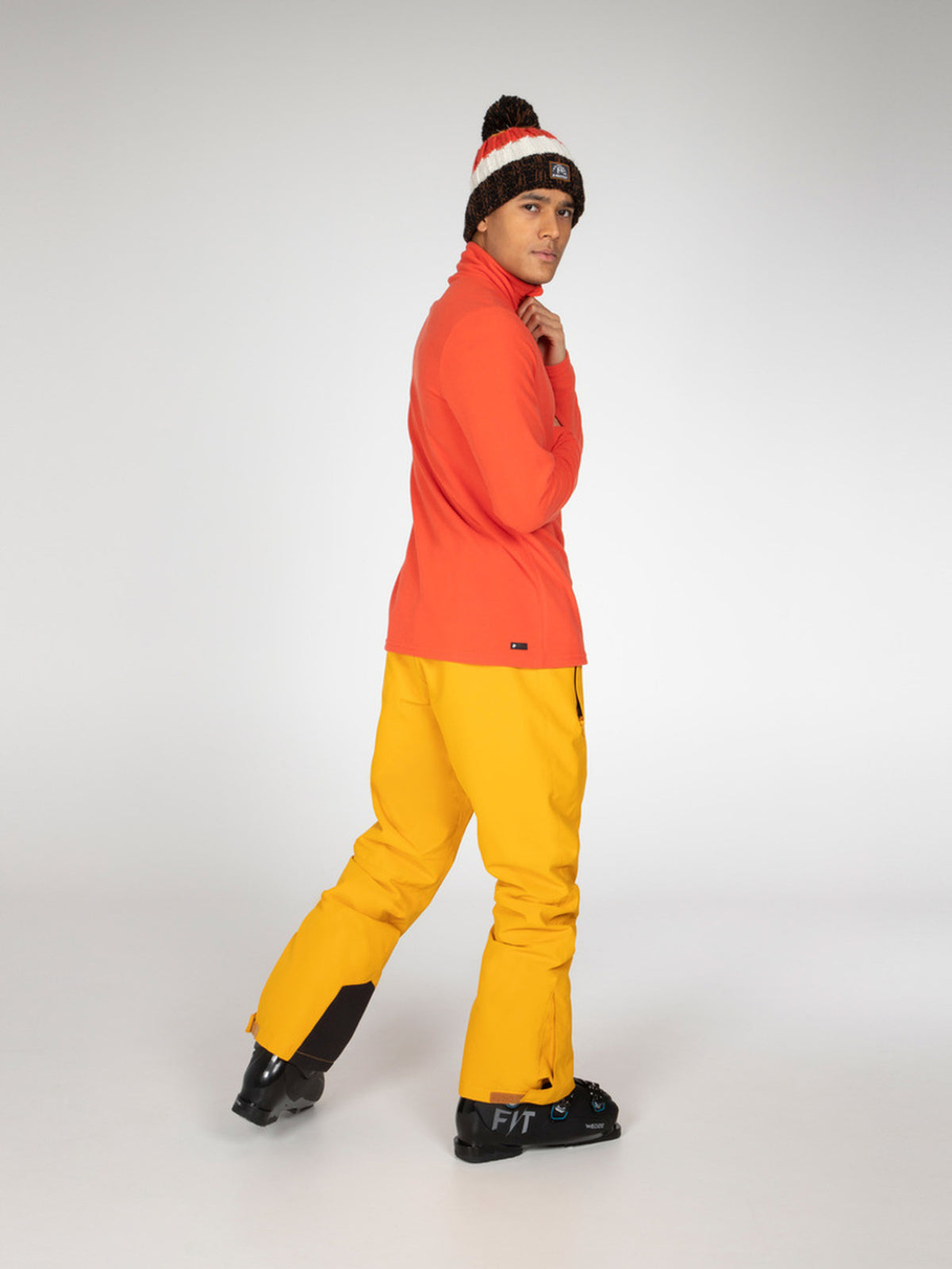 PROTEST PERFECTO 1/4 zip top | Orange Fire