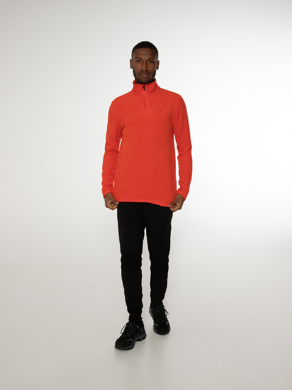 PROTEST PERFECTO 1/4 zip top | Orange Fire