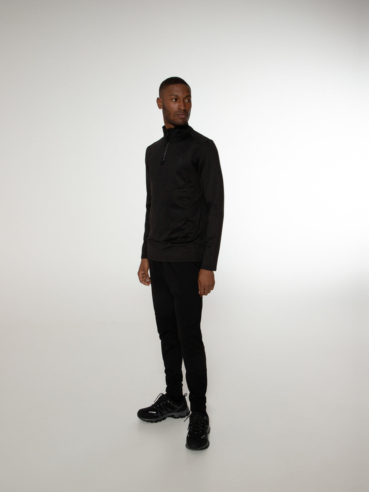 PROTEST WILL 1/4 zip top | True Black