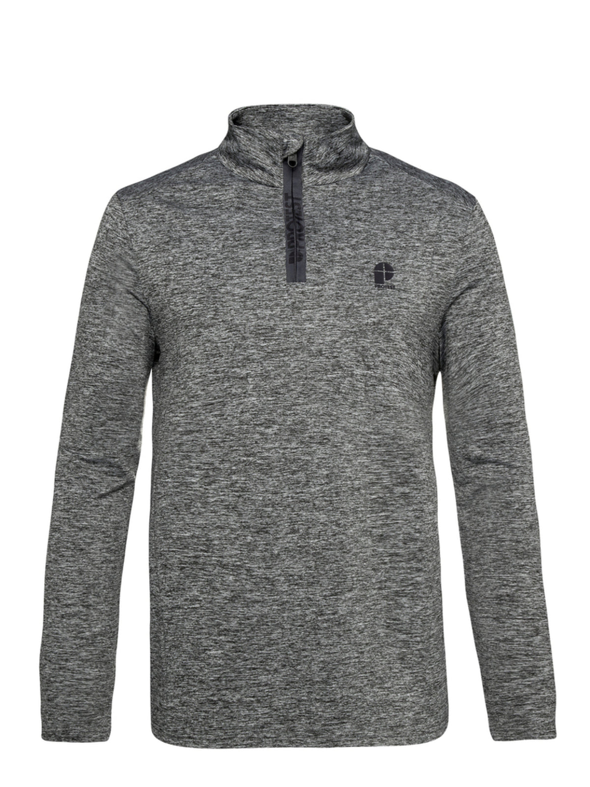 PROTEST WILL 1/4 zip top | Dark Grey Melee