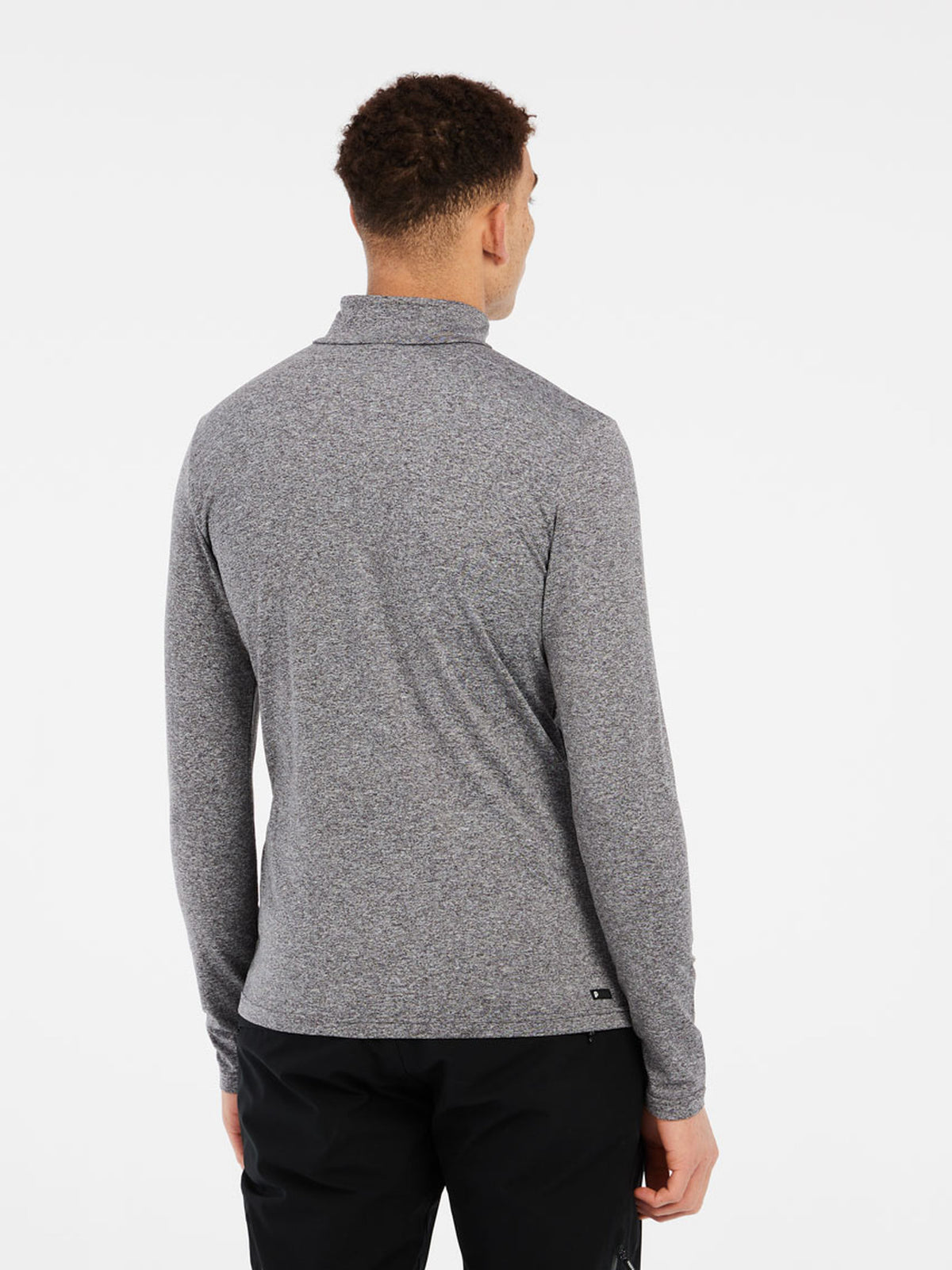 PROTEST WILL 1/4 zip top | Dark Grey Melee