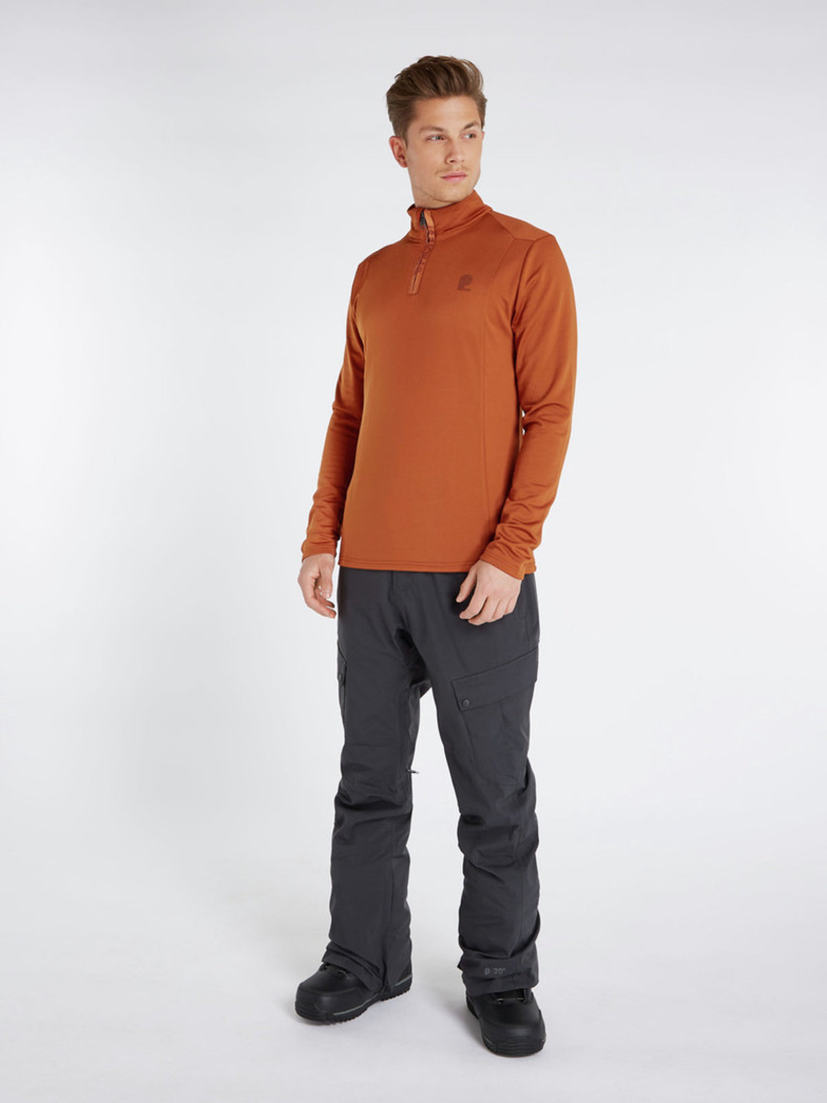 PROTEST WILL 1/4 zip top | Umberorange