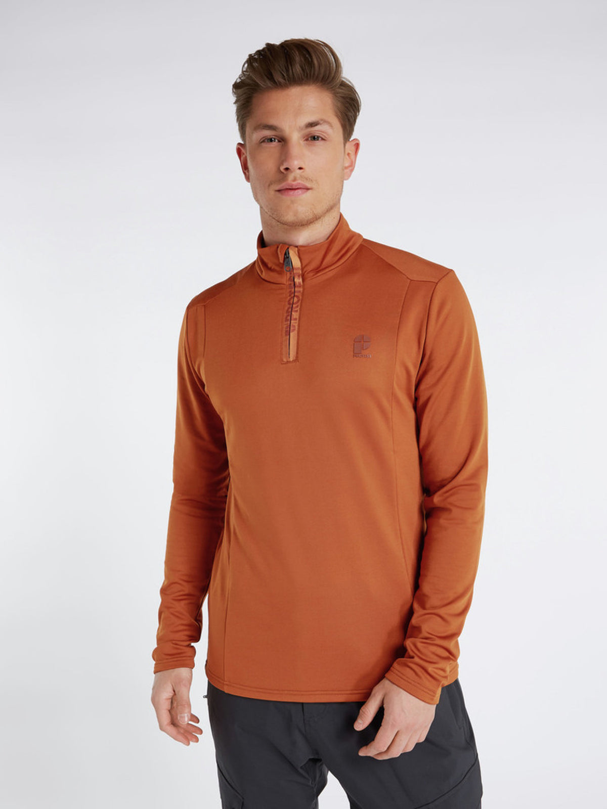 PROTEST WILL 1/4 zip top | Umberorange