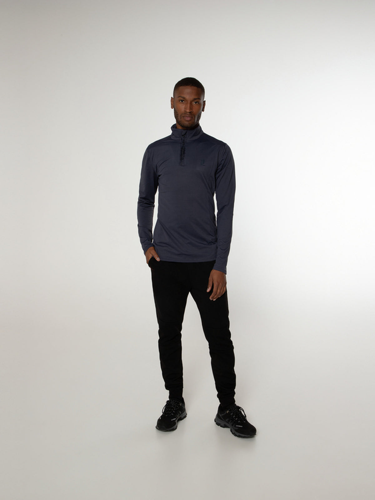 PROTEST WILL 1/4 zip top | Space Blue