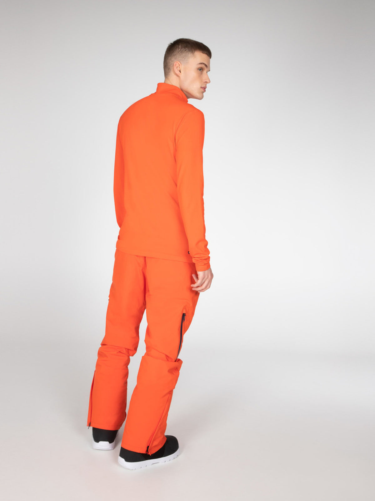 PROTEST WILL 1/4 zip top | Orange Fire