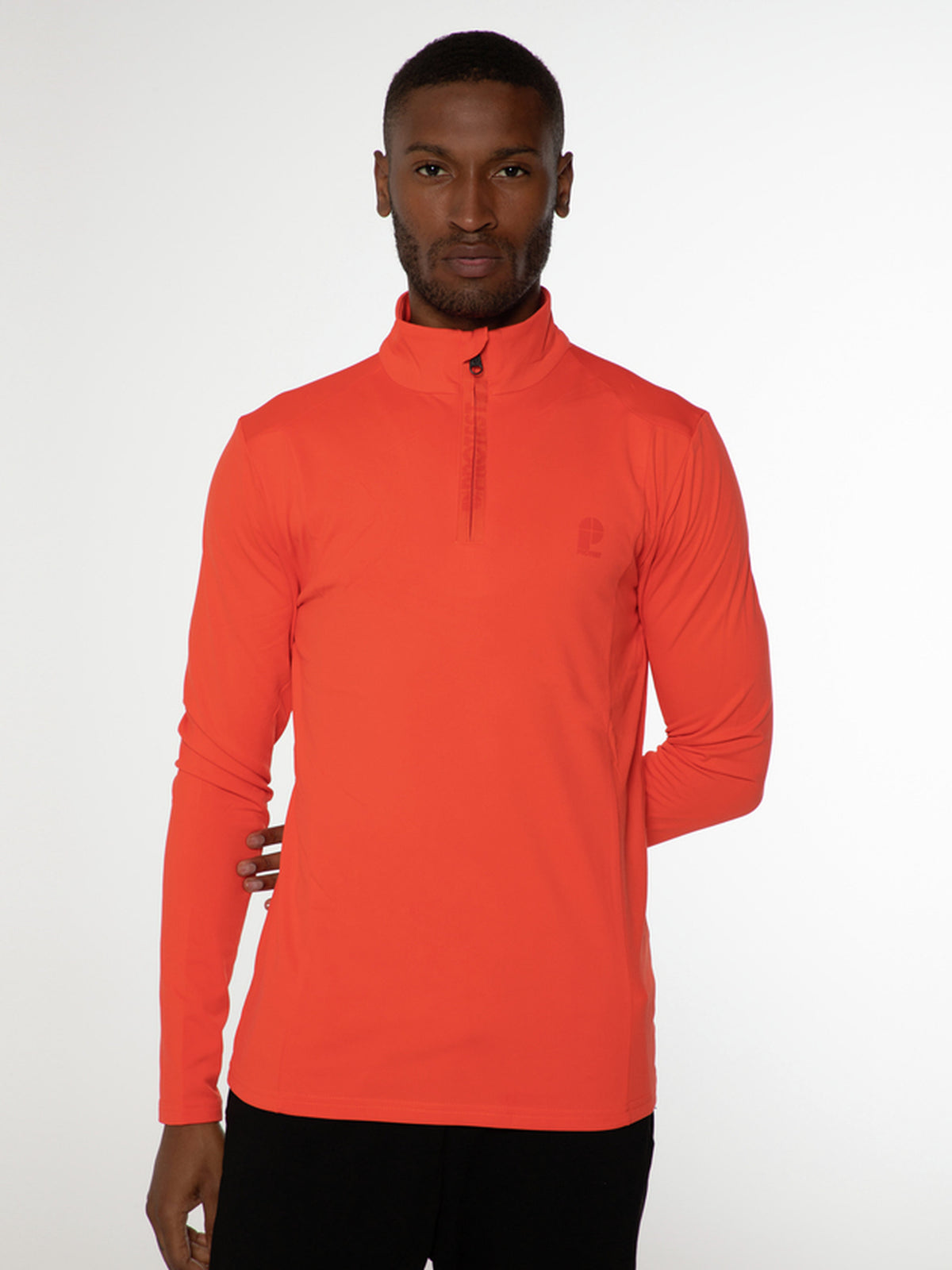 PROTEST WILL 1/4 zip top | Orange Fire