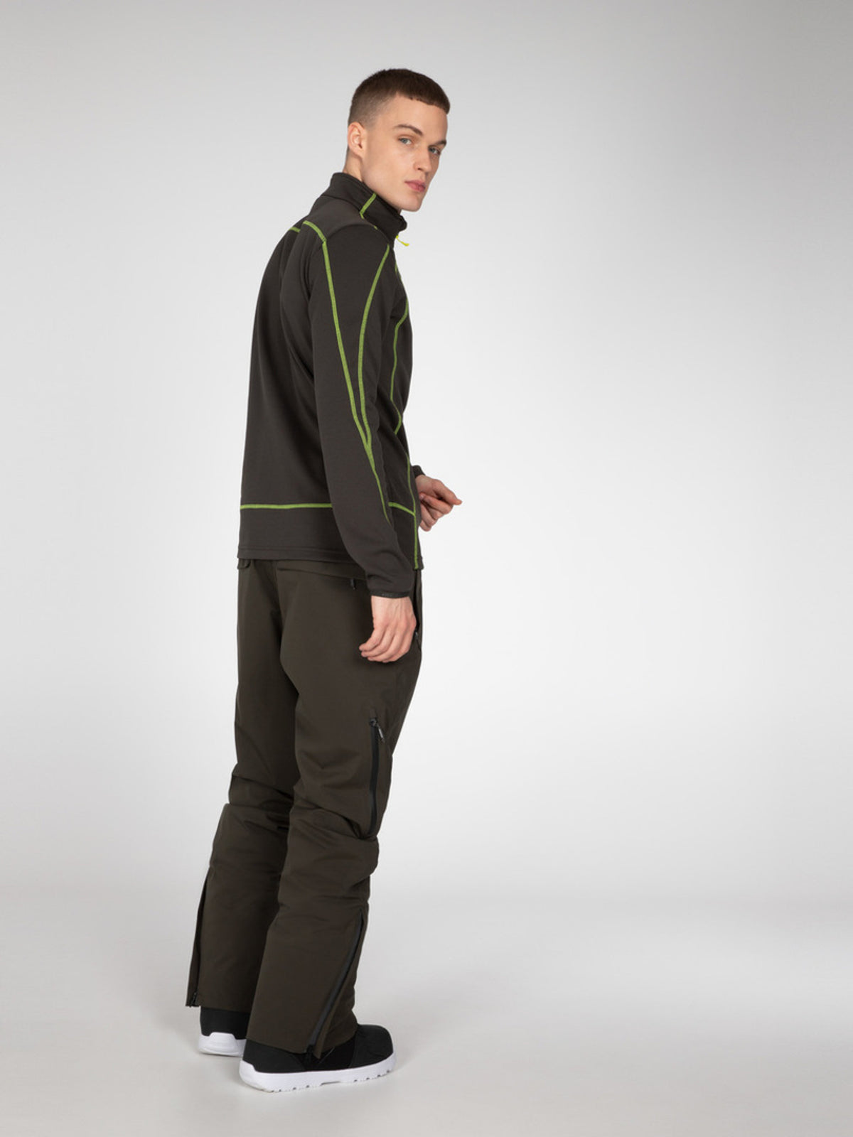 PROTEST HUMANS 1/4 zip top | Lime Rocks