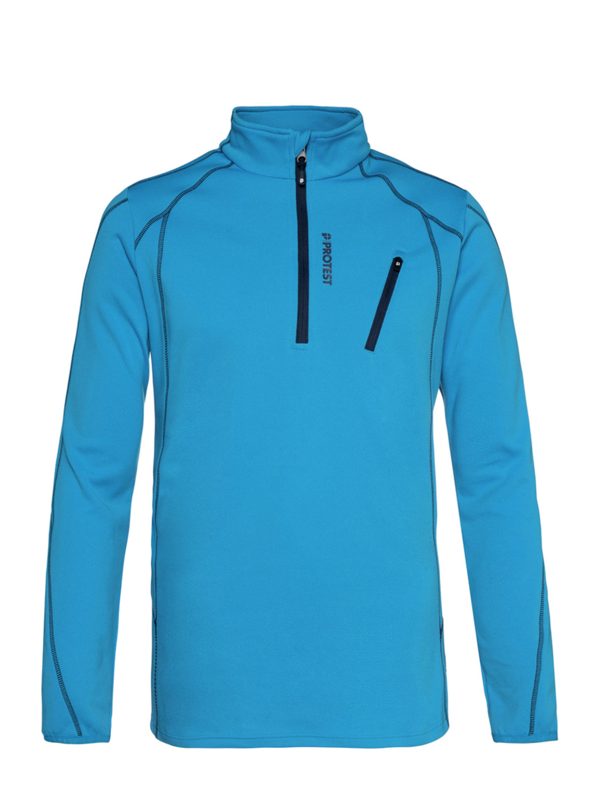 PROTEST HUMANS 1/4 zip top | Marlin Blue