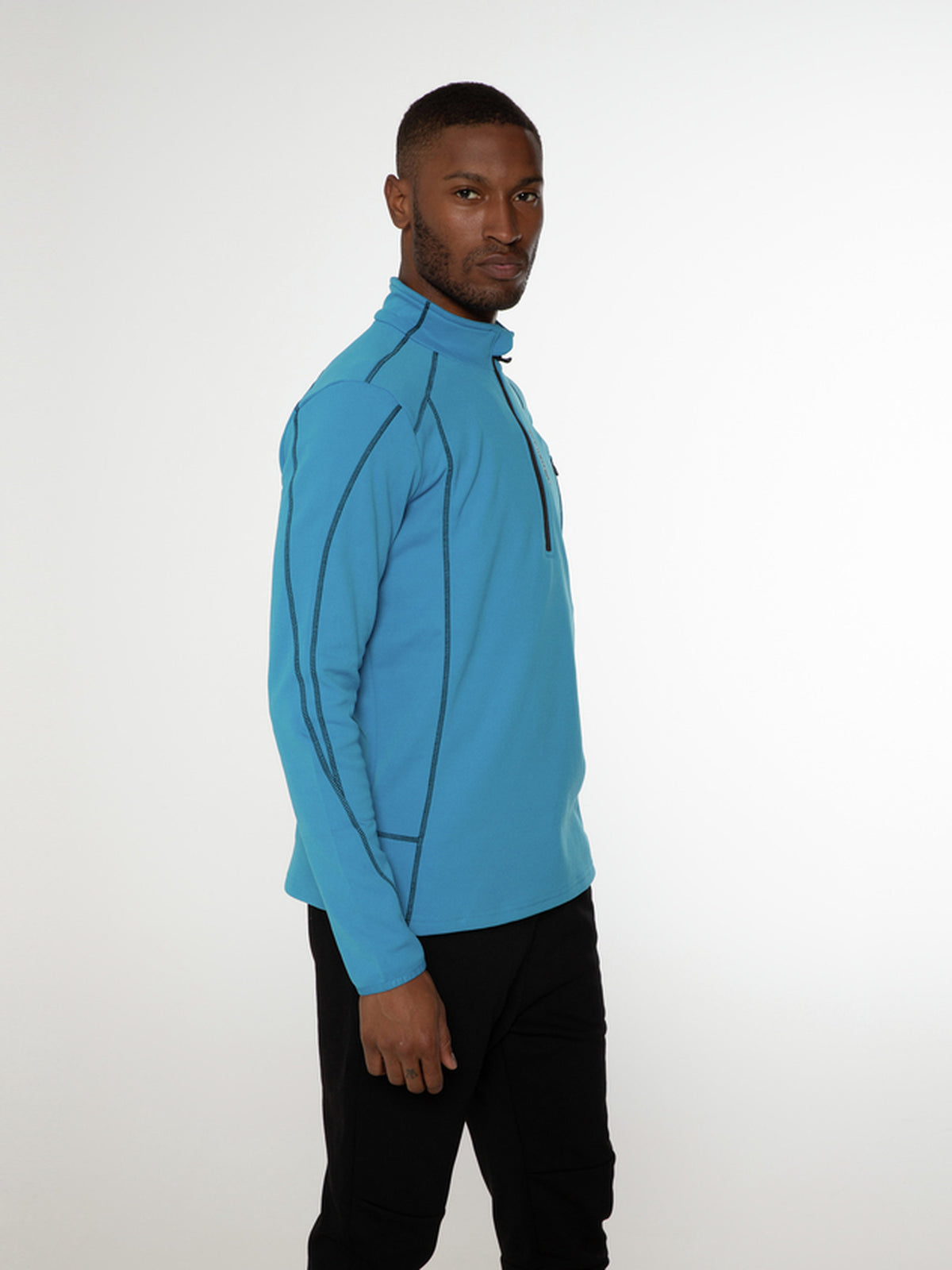 PROTEST HUMANS 1/4 zip top | Marlin Blue