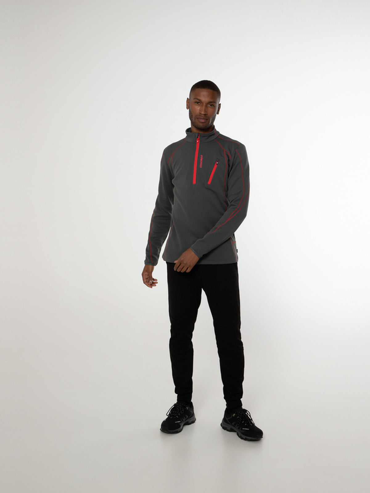 PROTEST HUMANS 1/4 zip top | Huntergreen