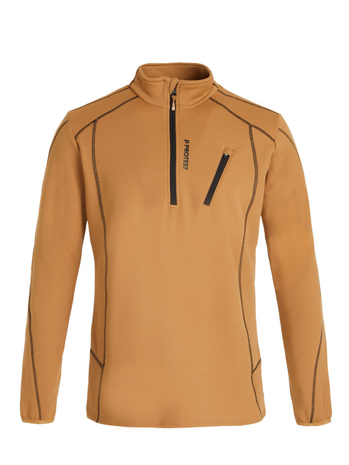 PROTEST HUMANS 1/4 zip top | Fudgecamel