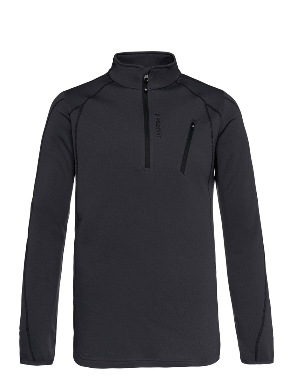 PROTEST HUMANS 1/4 zip top | Asphalt