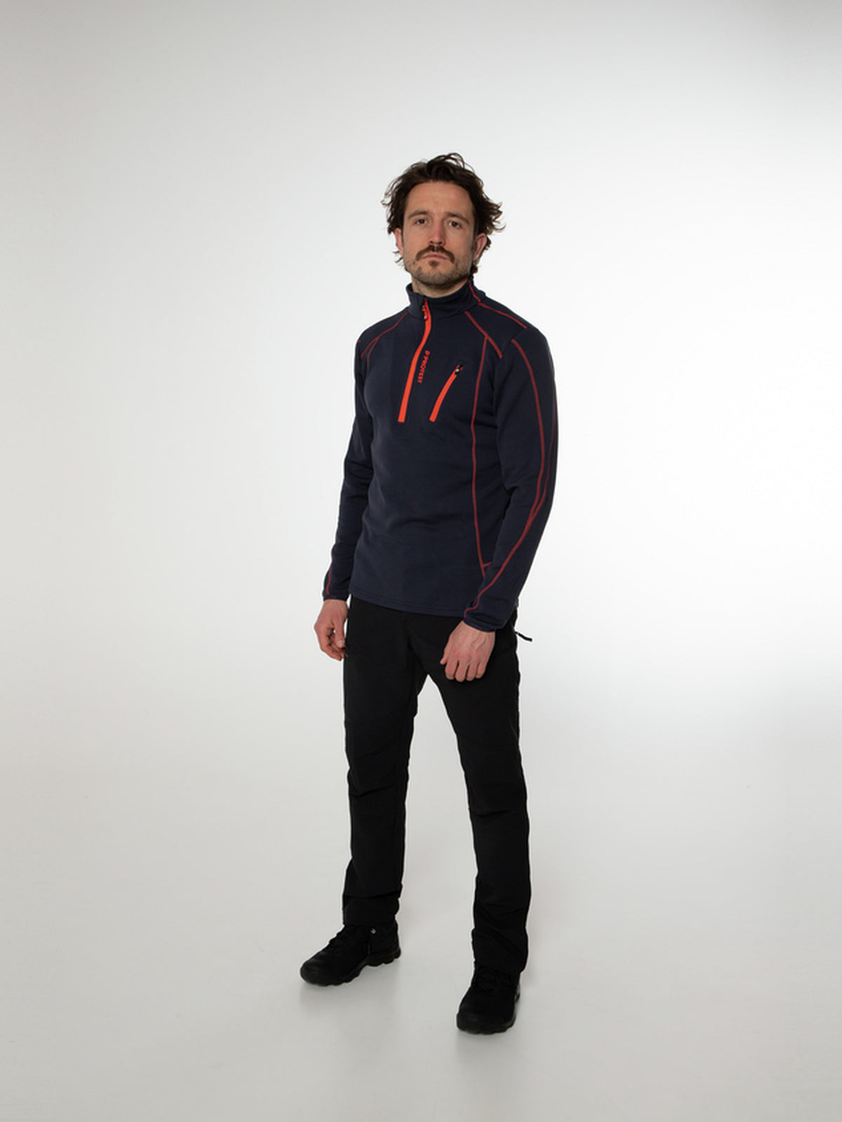 PROTEST HUMANS 1/4 zip top | Space Blue