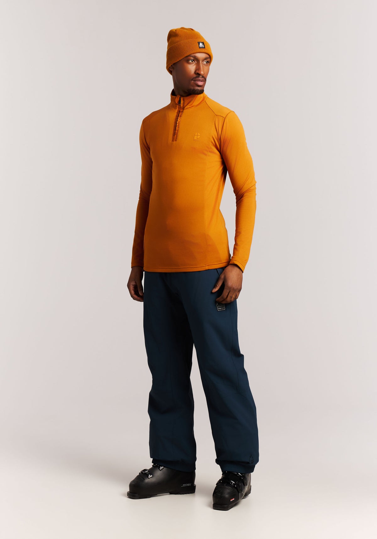 PROTEST REWILL Midlayers 1/4 Zip | Maple brown