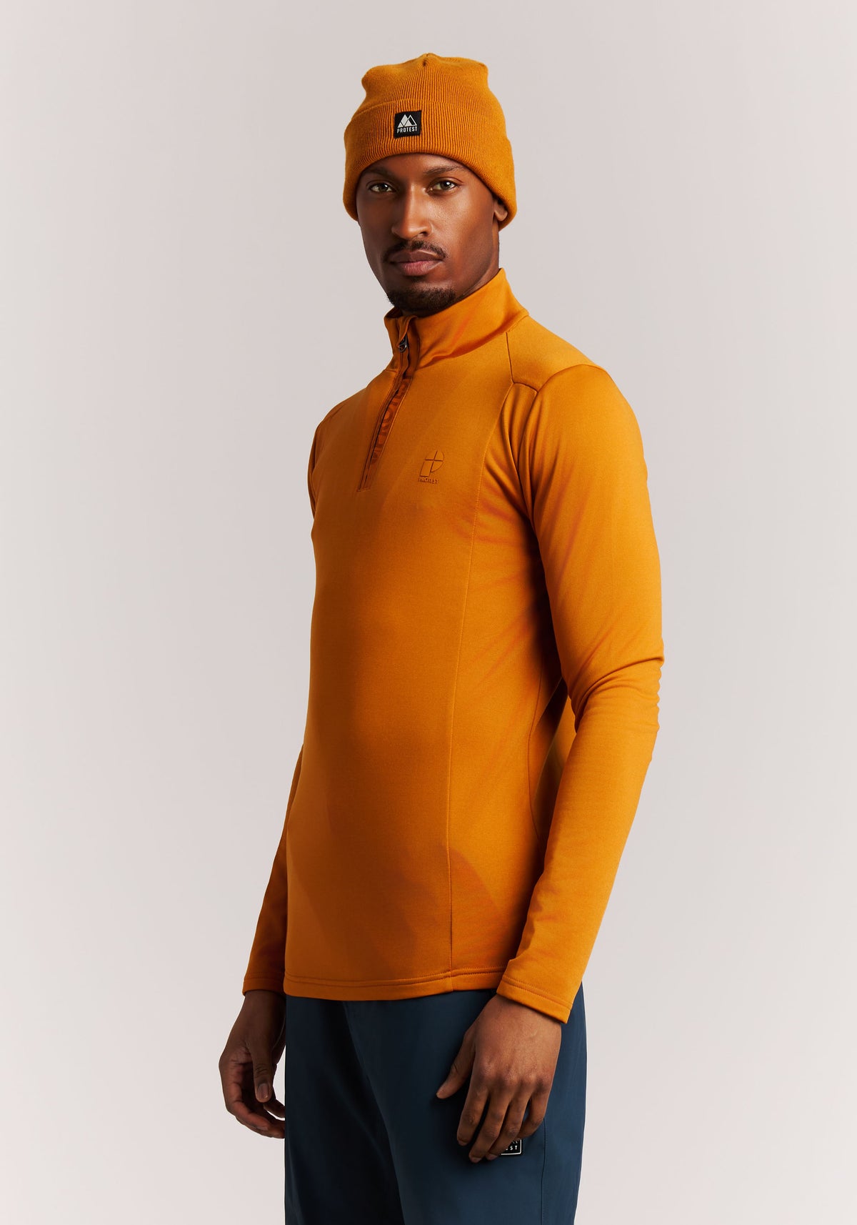 PROTEST REWILL Midlayers 1/4 Zip | Maple brown