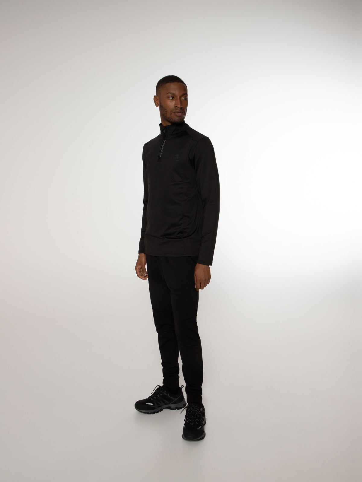 PROTEST REWILL 1/4 Zip Active Top | True Black